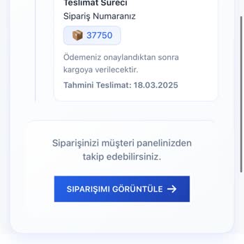 Sipariş Sürecinde Yaşanan Sorunlar