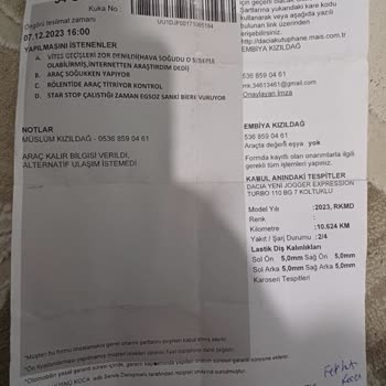 Dacia Jogger İle Sürekli Sorunlar Ve İletişim Eksikliği