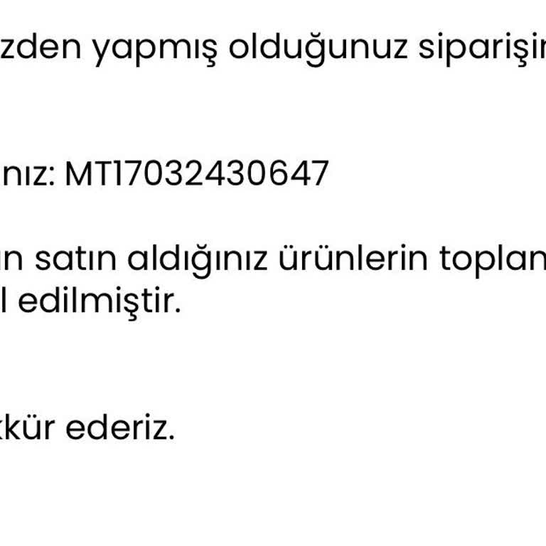 Sipariş Takibi Belirsizliği