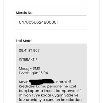 Sürekli Gönderilen Mesajlar Ve Ücret Talebiyle İlgili Şikayet