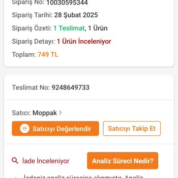 İade Sürecinde Yaşanan Gecikme Ve İade Talebi
