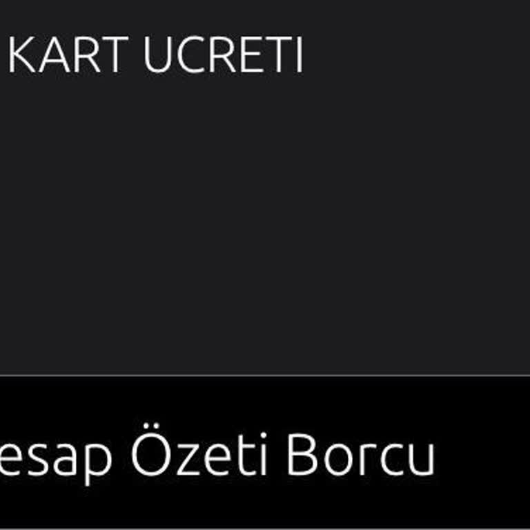 Yüksek Kart Aidatı Şikayeti