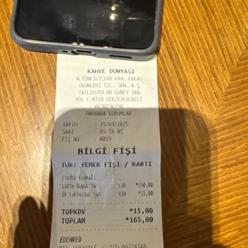 Kahve Dünyası'nda Fiyat Tutarsızlığı