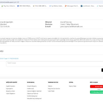 Yanlış Ürün Gönderildi İletişim Kurulamıyor