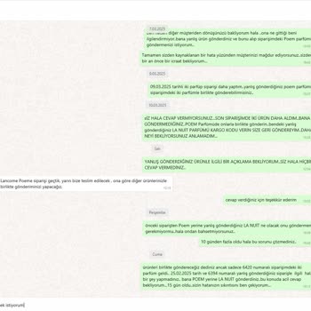 Yanlış Ürün Gönderildi İletişim Kurulamıyor