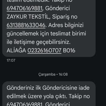 Juste Alışverişinde Adres Hatası Ve İletişim Sorunu