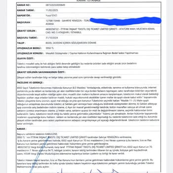 Kalitesiz Halı Ve İade Sorunu: Para İadesi Hala Bekleniyor