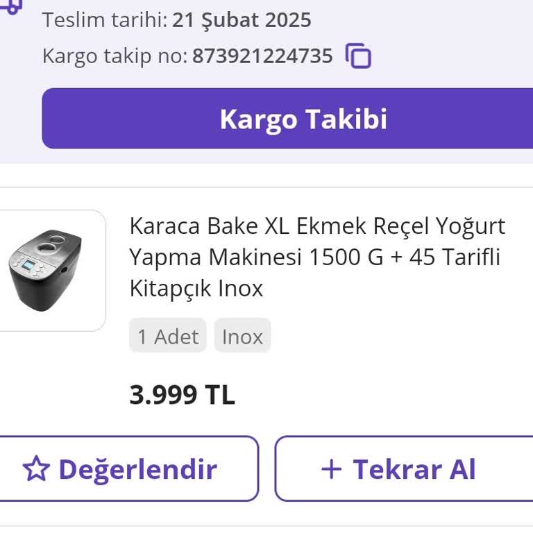 Karaca Ekmek Yapma Makinesi Hayal Kırıklığı