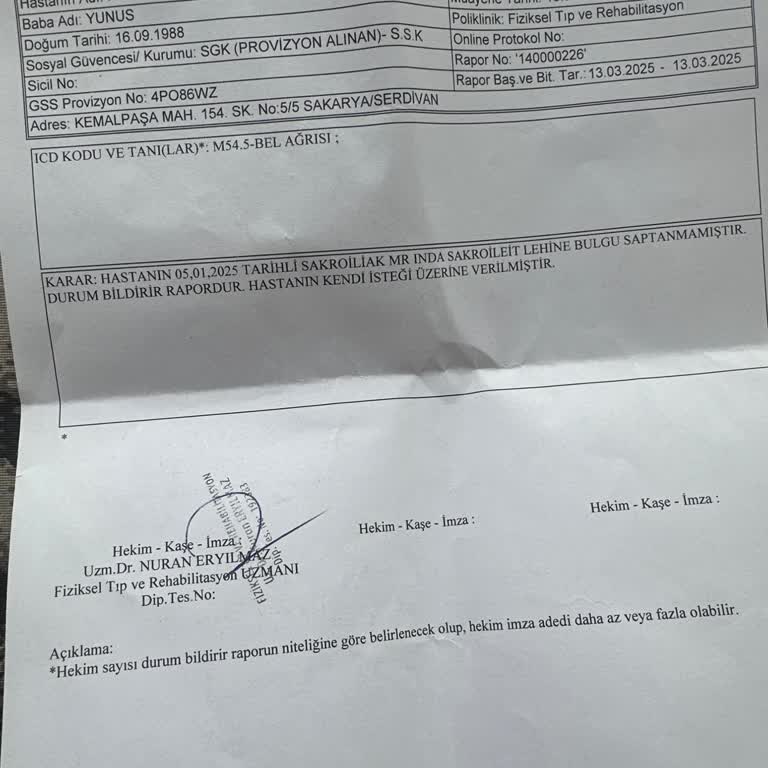 Yanlış Teşhis Ve Tedavi Mağduriyeti