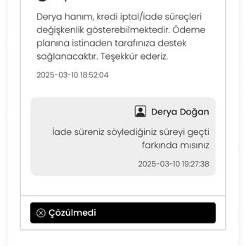 EasyCep İle İade Sürecinde Yaşanan Sorunlar Ve Kredi Puanı Endişesi