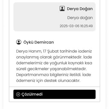 EasyCep İle İade Sürecinde Yaşanan Sorunlar Ve Kredi Puanı Endişesi
