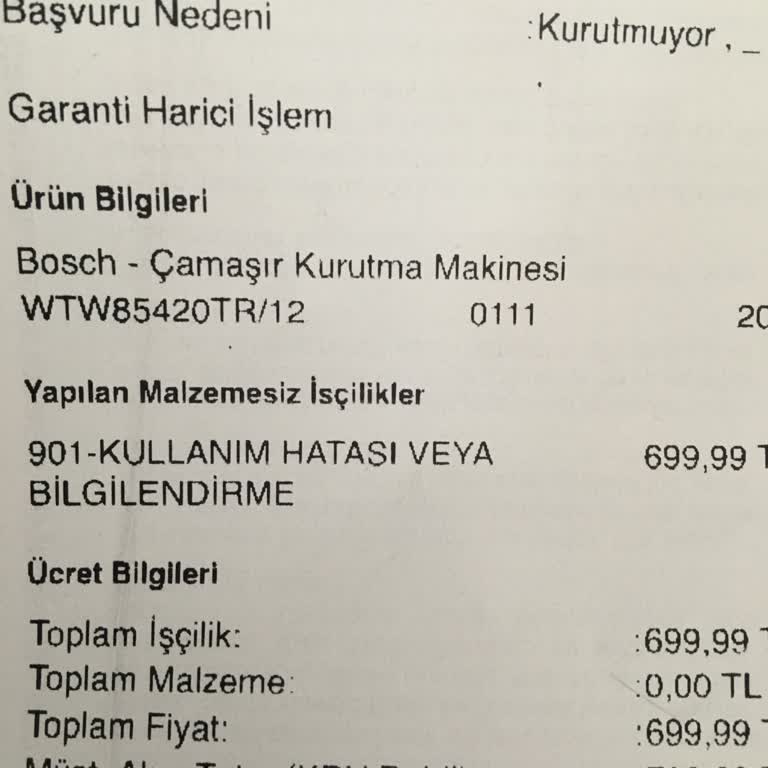 Yetersiz Bilgilendirme Ve Yüksek Servis Ücretleri