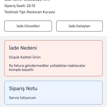 Haksız İade Talebiyle Mağdur Edilen Baklava Dükkanı