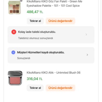 Kiko Ürünlerinin Kalıcılığı Ve İade Sorunu