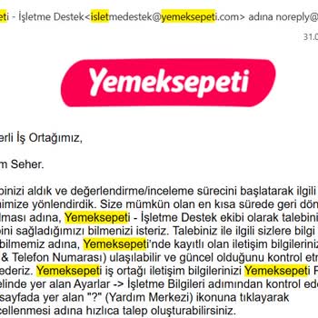 Yemeksepeti'nde Kendi Kuryeme Geçiş Sürecinde Yaşanan Sorunlar