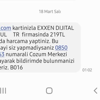 Exxen Üyelik Ücreti İadesi Talebi