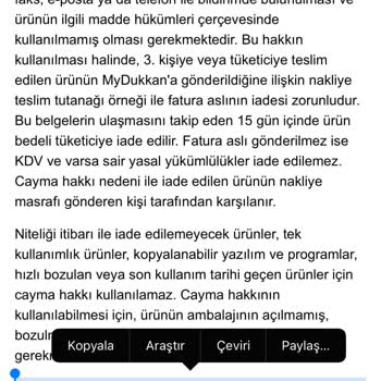 İade Sürecinde Çelişkili Bilgilendirme Ve Kargo Ücreti Sorunu