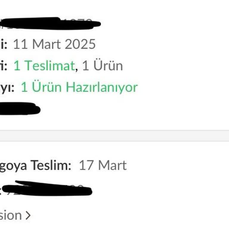 Occasion Geciken Sipariş Ve İletişim Sorunları!