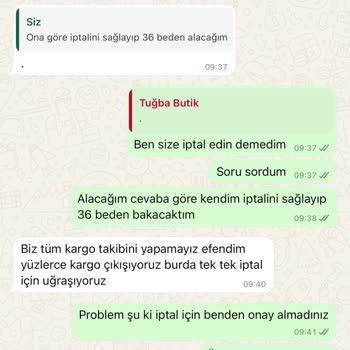 Sipariş İptali Ve Kötü Müşteri Hizmeti