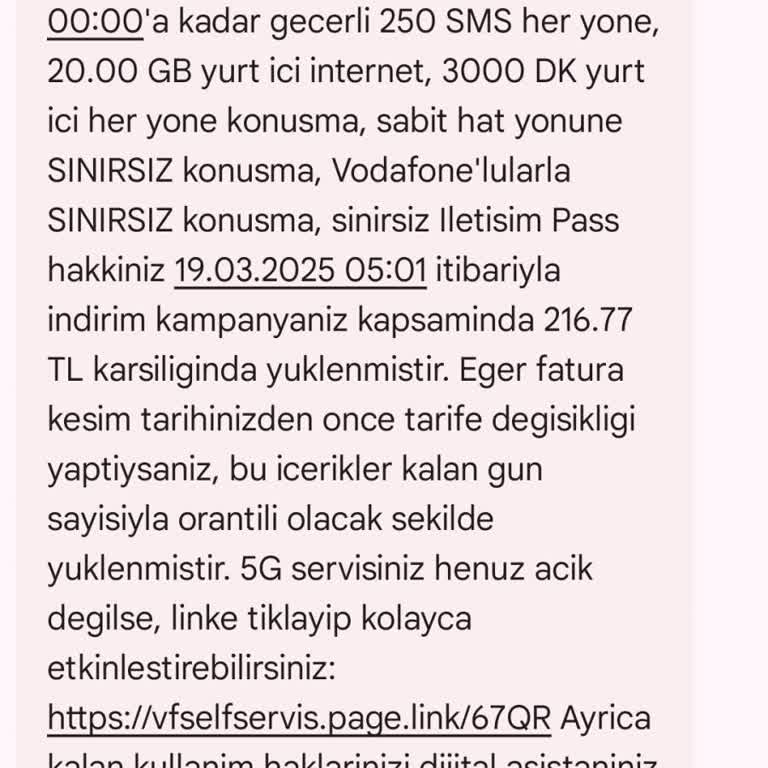 Vodafone Paket Geçişinde Çifte Ücretlendirme Sorunu