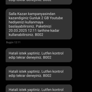 Turkcell'de İstenmeyen SMS Sorunu