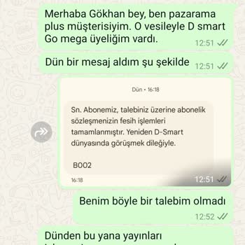 Hatalı Abonelik İptali Ve Yetersiz Müşteri Hizmetleri