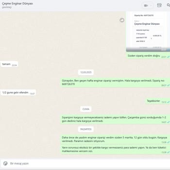 Teslim Edilmeyen Sipariş Ve İade Talebi