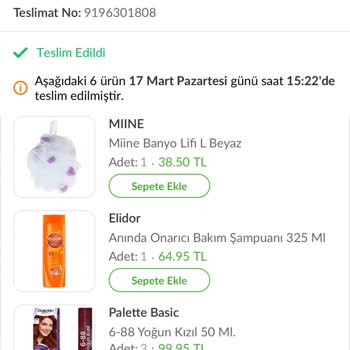 Watsons Online'dan Eksik Dolumlu Şampuan Şikayeti