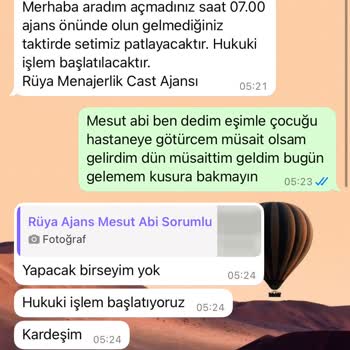 Ödeme Yapılmayan Figüranlar Ve Tehditler