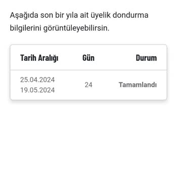 Üyelik Dondurma Talebinde İletişim Sorunu