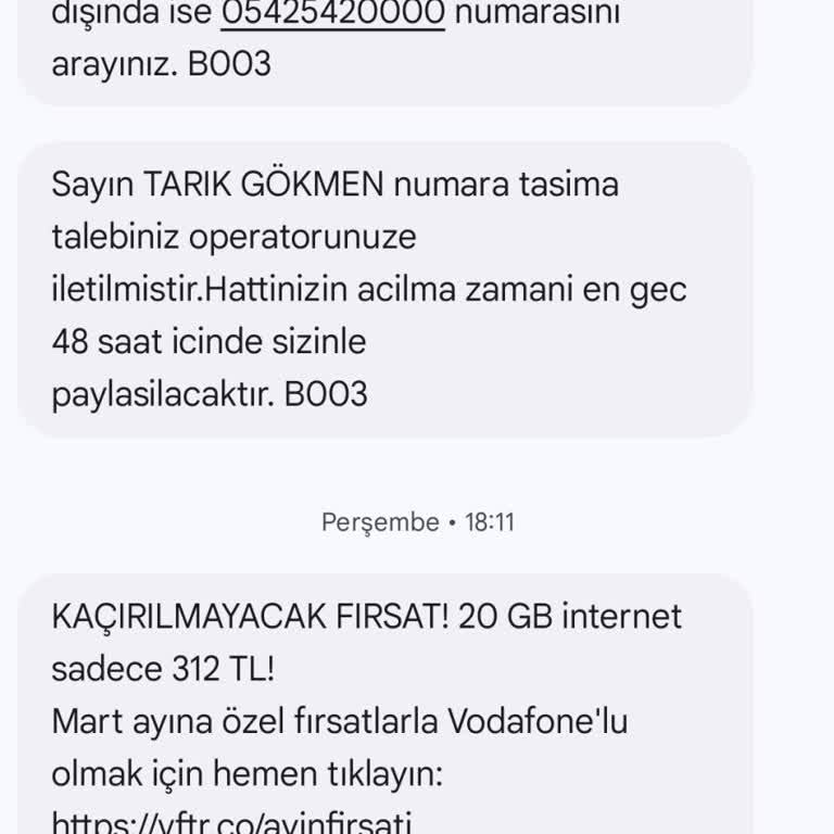 Vodafone Numara Taşıma Sürecinde Yaşanan Sorunlar Ve Müşteri Hizmetleri İletişim Zorlukları