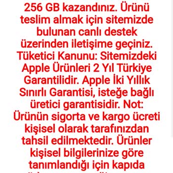 Yanıltıcı Mesajla Karşılaşan Müşterinin Şikayeti Ve Güvenlik Önlemleri