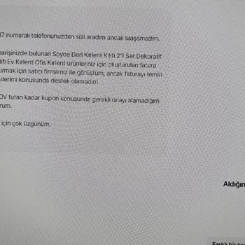 Hepsiburada'da Fatura Sorunu Ve İade Engeli
