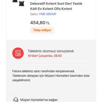 Hepsiburada'da Fatura Sorunu Ve İade Engeli