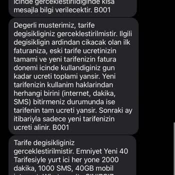 Onay Vermediğim Tarife Değişikliği Ve Artan Fatura