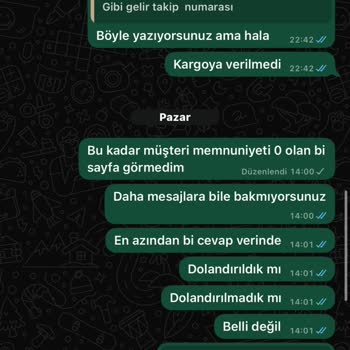 Eksik Ve Geç Gelen Ürün Sorunu