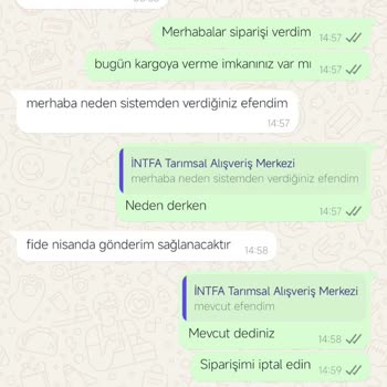 Sipariş Ve İletişim Sorunları