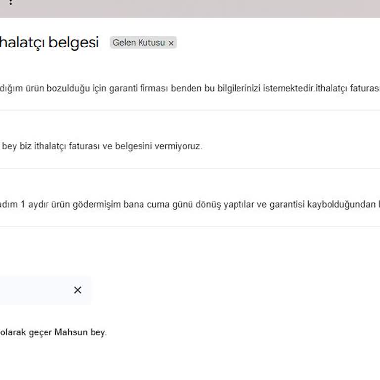 Kayıp İthalatçı Belgesi Yüzünden Garanti Sürecinde Mağduriyet