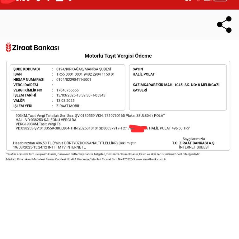 Ödenen MTV Vergisinin Sistemde Görünmemesi