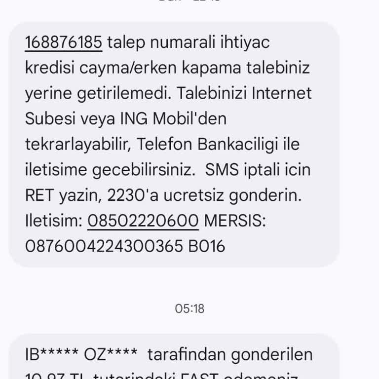 Erken Kapatma Talebim Reddedildi: Çözüm Bekliyorum