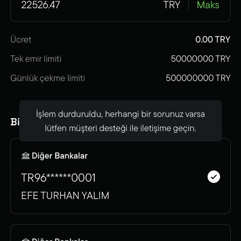Coin TR Hesabımdaki Para Çekim Sorunu