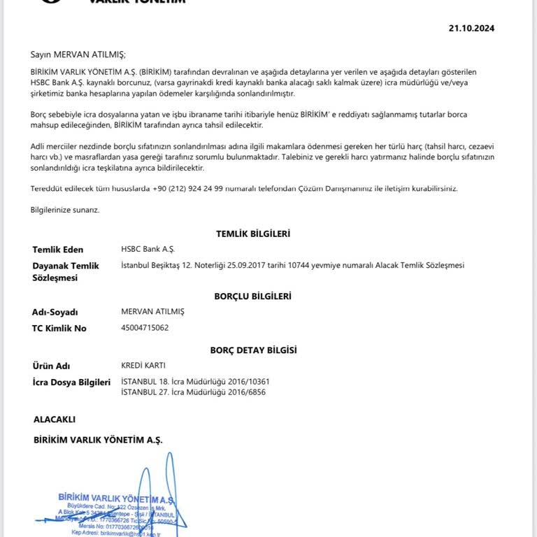 HSBC Kredi Kartı Borcu Kapanmıyor