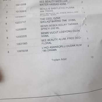 Eksik Ürün Teslimatı: Gratis Alışverişimde Yaşanan Sorun