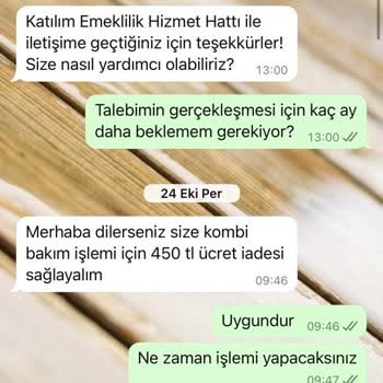 Katılım Emeklilik'te İade Sorunu Ve İletişim Eksikliği
