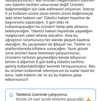 Yemeksepeti'nde Tüketim Tarihi Sorunu Ve İade Mağduriyeti