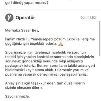 Yemeksepeti'nde Tüketim Tarihi Sorunu Ve İade Mağduriyeti