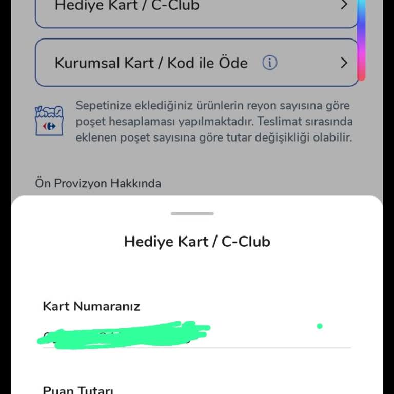 Carrefour Hediye Kartı İle Online Alışveriş Sorunu