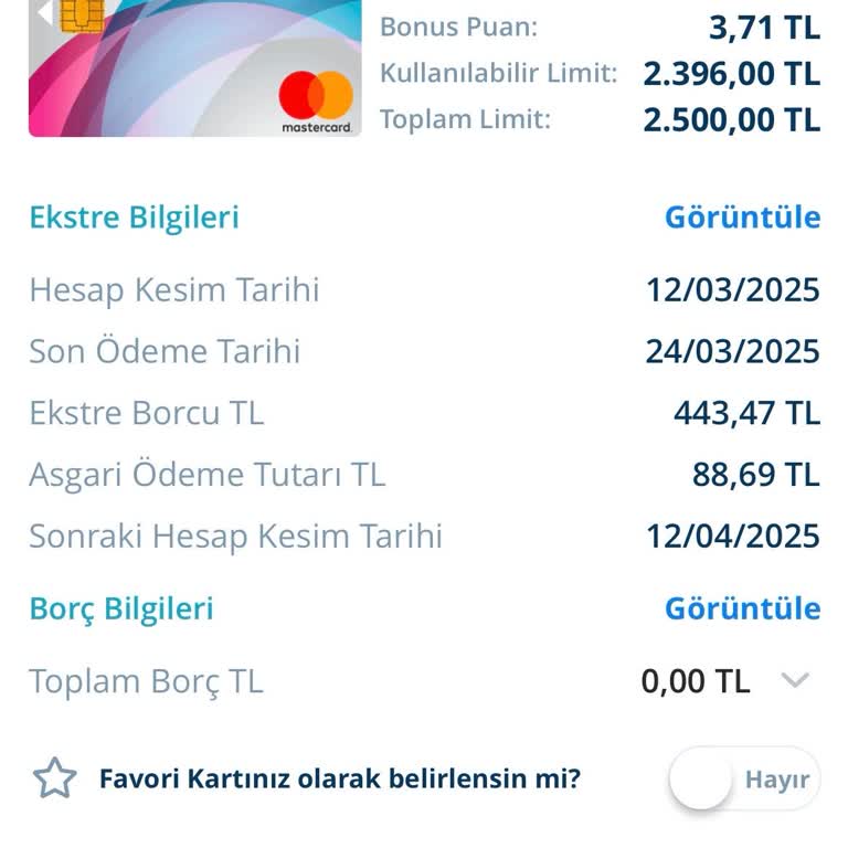 Denizbank Kredi Kartı Limit Sorunu