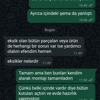 Eksik Malzemelerle Gelen Gardırop Ve İlgisiz Müşteri Hizmetleri