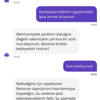 Kampanya Fiyatı Üzerinden İptal Edilemeyen Sipariş Sorunu